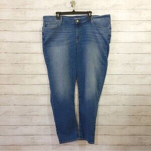 Levi Strauss Signature Modern Slim Soft Stretch Jeans Sz 24 Waist 44" 29" Inseam